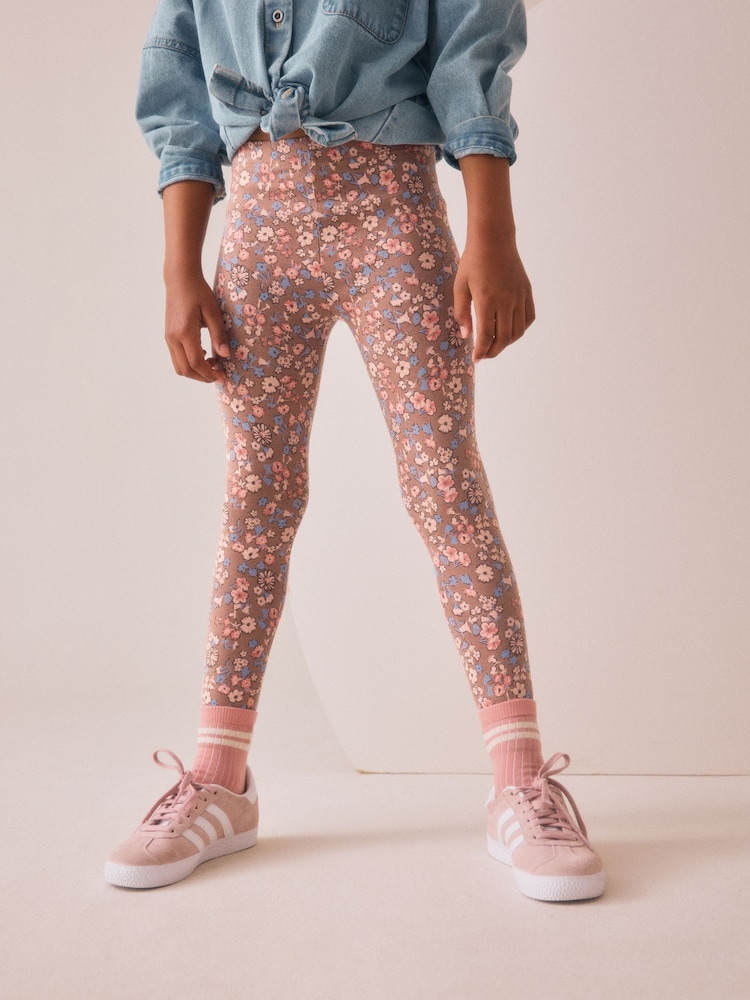 Floral Printed Leggings (3-16yrs) - Image 1 of 7 Floral Printed Leggings (3-16yrs) - Image 1 of 7