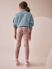 Floral Printed Leggings (3-16yrs) - Image 3 of 7