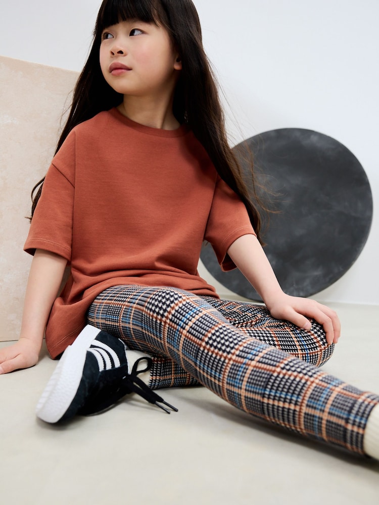 Kariert, Neutral - Leggings mit Print (3–16 J.) - Bild 1 von 7
