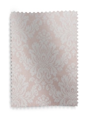 Pink Collection Luxe Damask Jacquard Eyelet Lined Curtains - Image 5 of 5