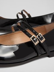 LK Bennett Lulu Patent Strap Rand Flat - Slika 4 iz 4