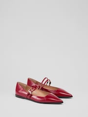 LK Bennett Lulu Patent Strap Rand Flat - Slika 2 iz 4