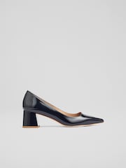 LK Bennett Sloane Patent Pointed Black Courts - Imagem 3 de 4