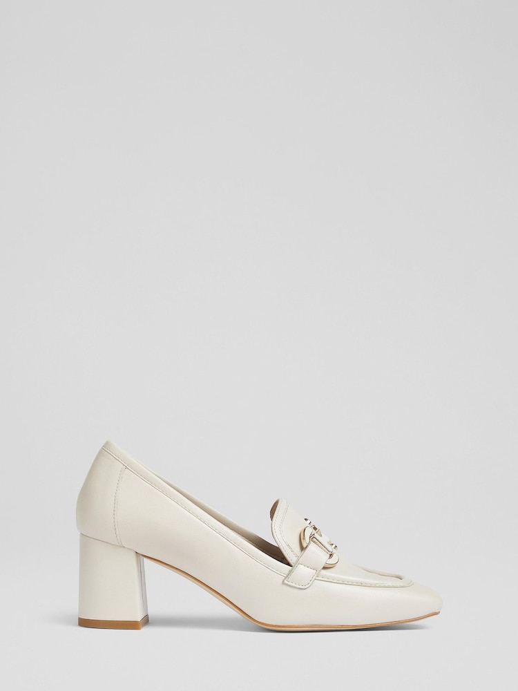LK Bennett Luca Nappa Leather Block Heel Snaffle Courts - Imagen 1 de 4 LK Bennett Luca Nappa Leather Block Heel Snaffle Courts - Imagen 1 de 4