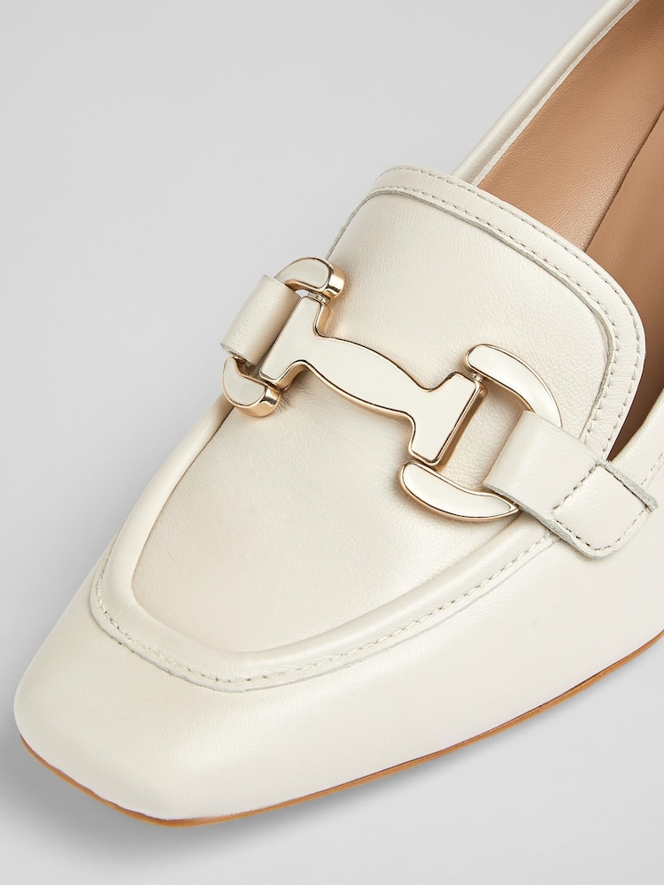 LK Bennett Luca Nappa Leather Block Heel Snaffle Courts - Imagen 4 de 4 LK Bennett Luca Nappa Leather Block Heel Snaffle Courts - Imagen 4 de 4