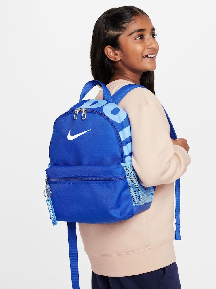 Nike Royal Blue Kids Mini Brasilia JDI Backpack - Image 1 of 8
