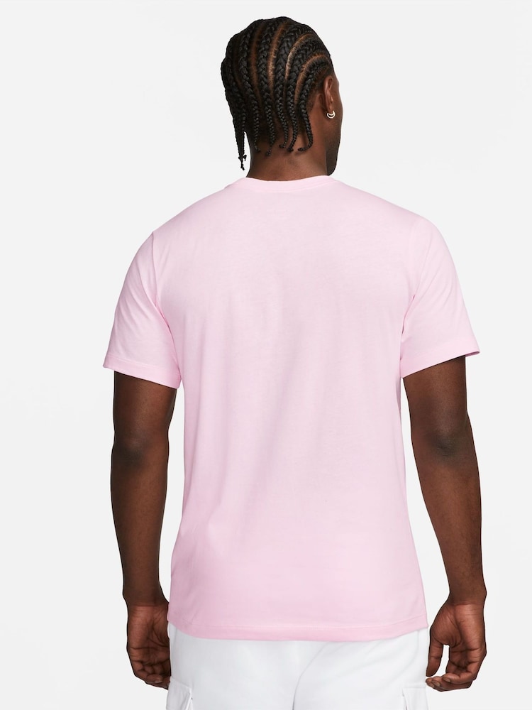Nike Red Nike Sportswear Club Men's T-Shirt - Image 2 of 4