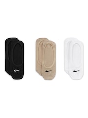 Natural - Pack de 3 calcetines invisibles con diseño deportivo y ligero para uso diario de Nike - Imagen 3 de 7