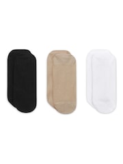 Natural - Pack de 3 calcetines invisibles con diseño deportivo y ligero para uso diario de Nike - Imagen 4 de 7