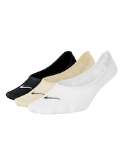 Natural - Pack de 3 calcetines invisibles con diseño deportivo y ligero para uso diario de Nike - Imagen 5 de 7