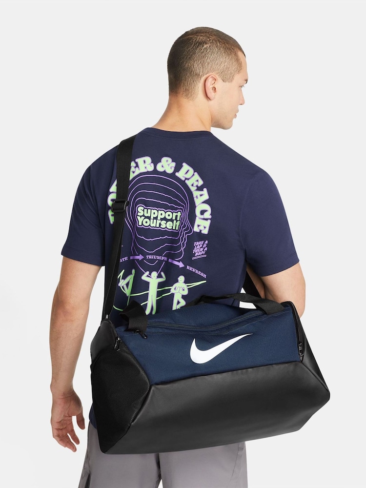 Nike Midnight Navy Brasilia Training Duffel Bag - Image 1 of 9 Nike Midnight Navy Brasilia Training Duffel Bag - Image 1 of 9
