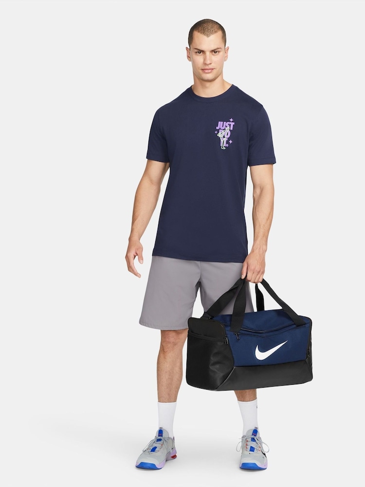 Nike Midnight Navy Brasilia Training Duffel Bag - Image 2 of 9 Nike Midnight Navy Brasilia Training Duffel Bag - Image 2 of 9
