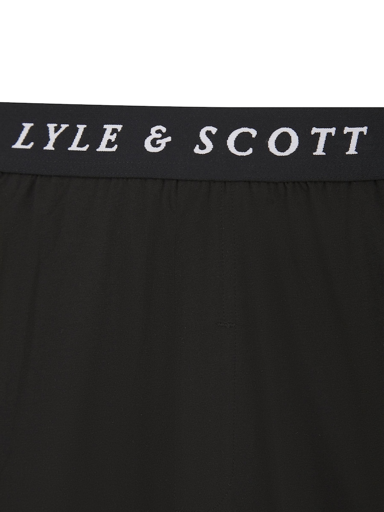 Lyle & Scott Black Oakley Loungewear Set - Image 5 of 6