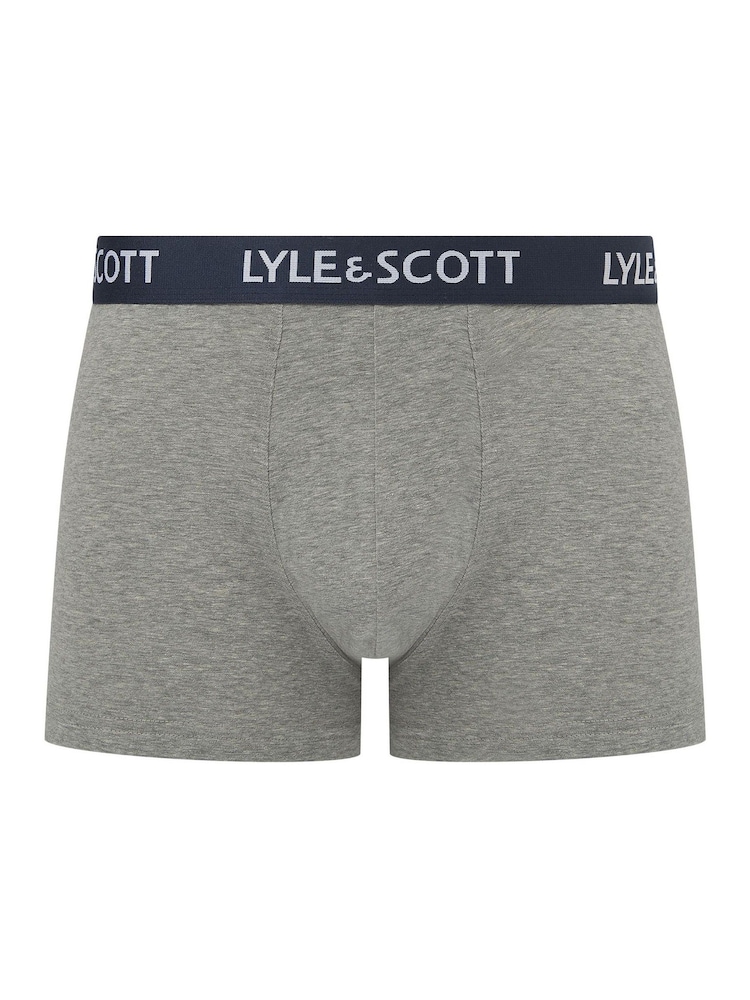 Lyle & Scott Blue Miller Underwear Trunks 5 Pack - Image 3 of 6