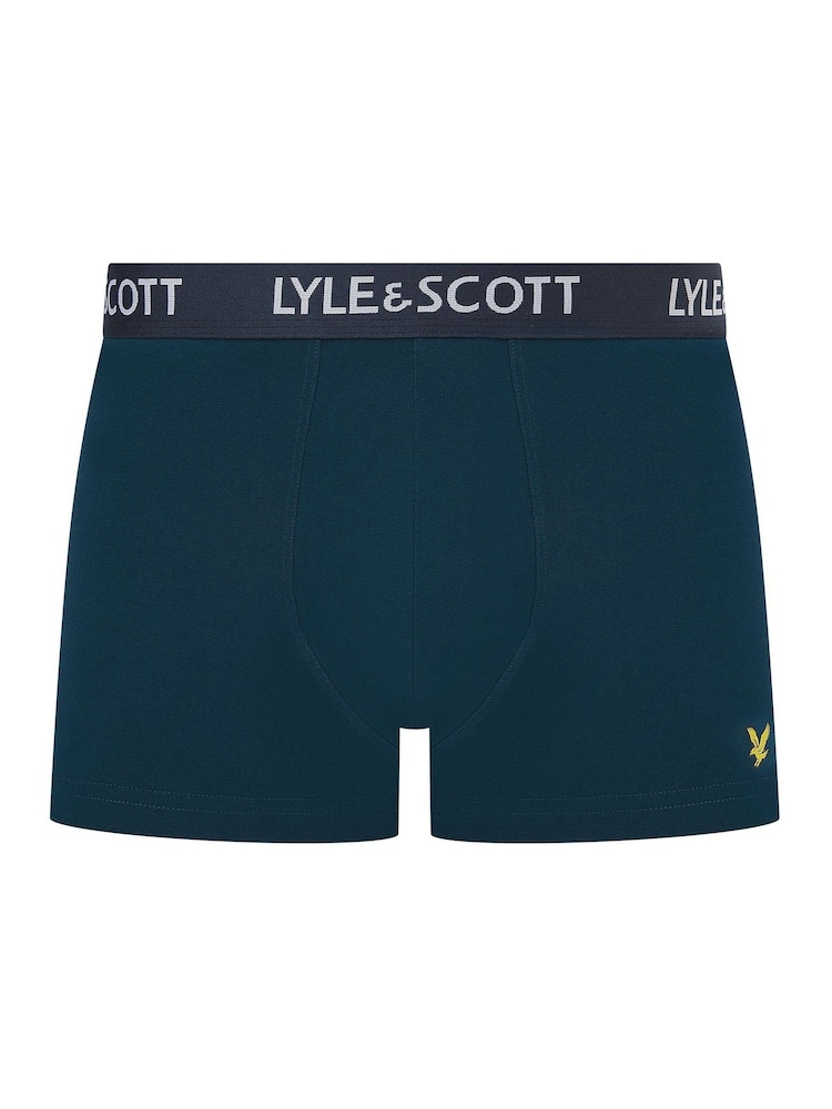 Lyle & Scott Blue Miller Underwear Trunks 5 Pack - Image 4 of 6