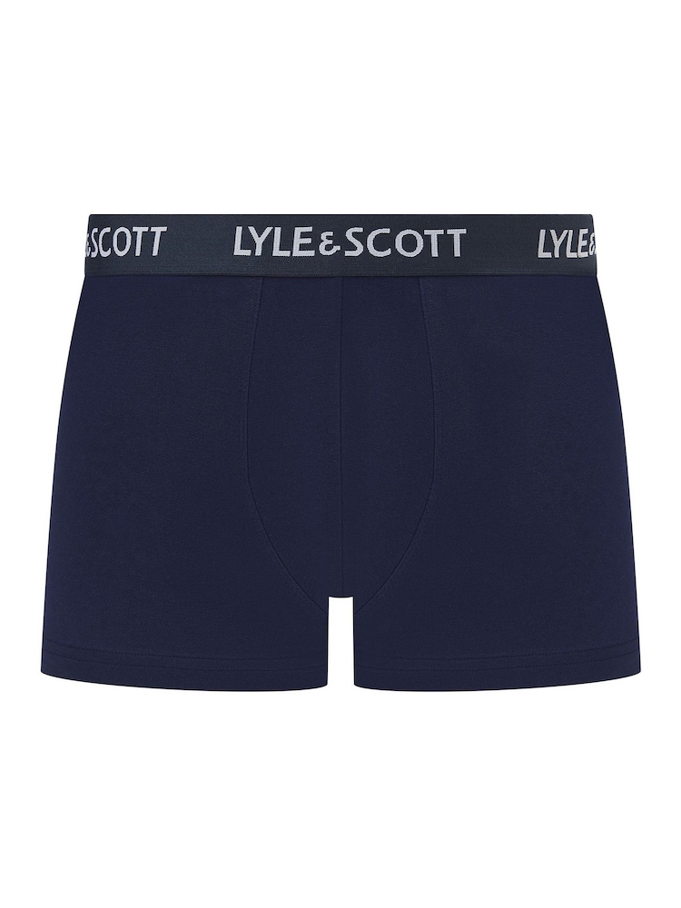 Lyle & Scott Blue Miller Underwear Trunks 5 Pack - Image 6 of 6