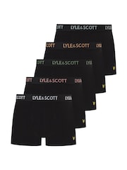 Lyle & Scott Black Miller Underwear Trunks 5 Pack - Image 1 of 6