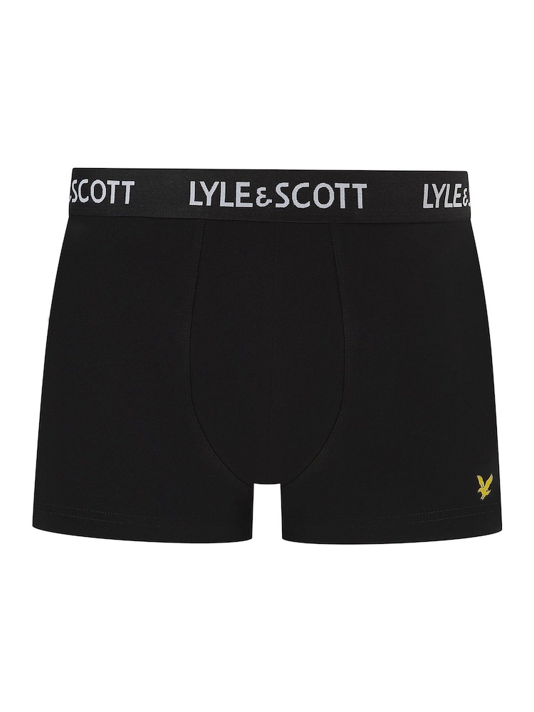 Lyle & Scott Black Miller Underwear Trunks 5 Pack - Image 6 of 6 Lyle & Scott Black Miller Underwear Trunks 5 Pack - Image 6 of 6