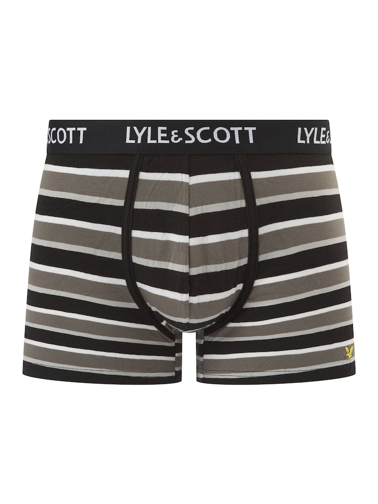 Lyle & Scott Black Ethan Premium Underwear Trunks 3 Pack - Image 2 of 4