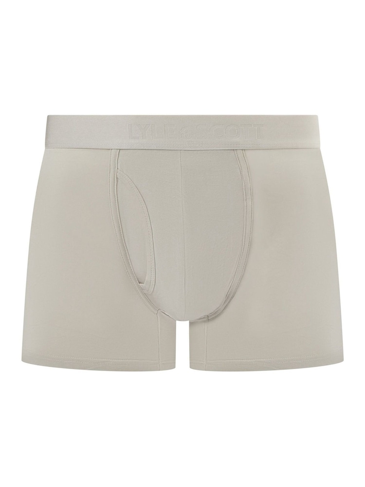 Lyle & Scott Blue Sutherland Premium Underwear Trunks 3 Pack - Image 4 of 4