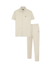 Lyle & Scott Cream Remmington Sleep Set - Image 1 of 6