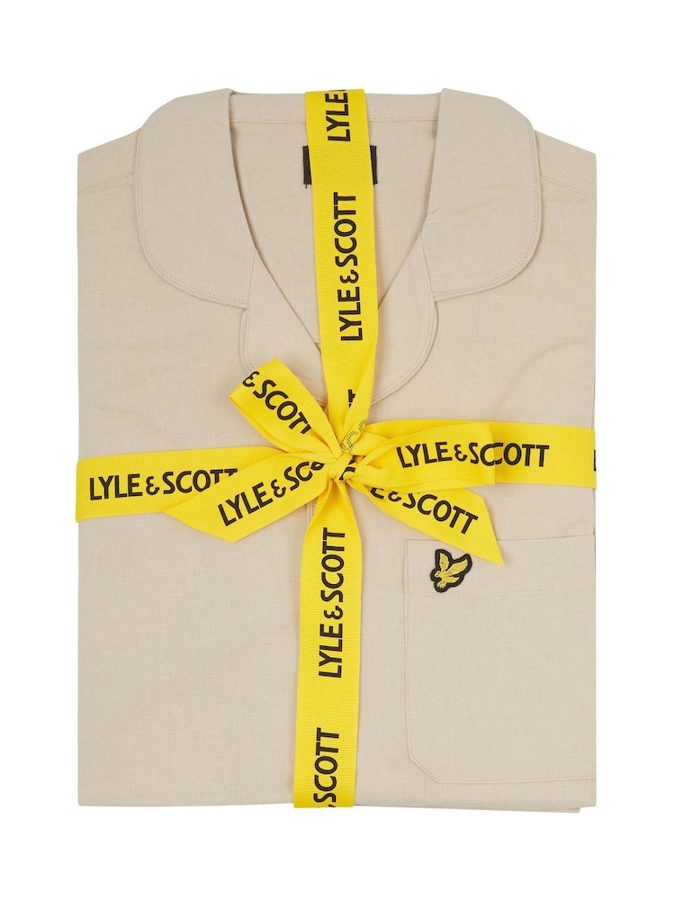 Lyle & Scott Cream Remmington Sleep Set - Image 6 of 6