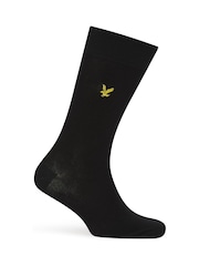 Lyle & Scott Black Liam Cotton Socks 5 Pack - Image 3 of 6