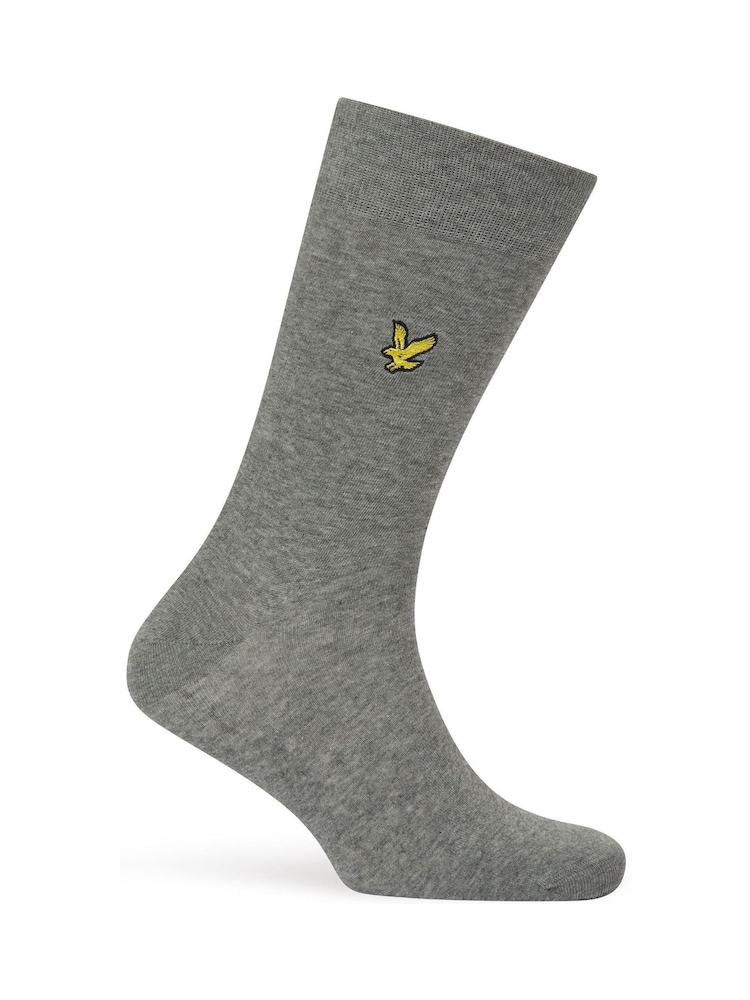 Lyle & Scott Black Liam Cotton Socks 5 Pack - Image 6 of 6