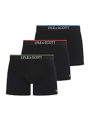 Lyle & Scott Black Wes Underwear Trunks 3 Pack - Image 1 of 4