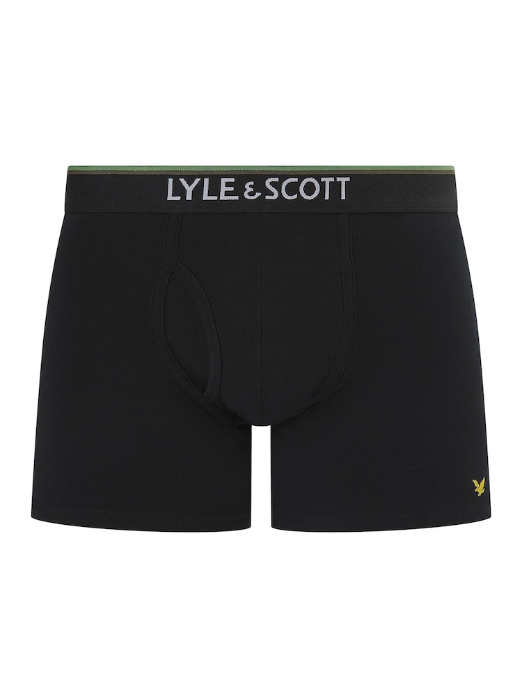 Lyle & Scott Black Wes Underwear Trunks 3 Pack - Image 2 of 4