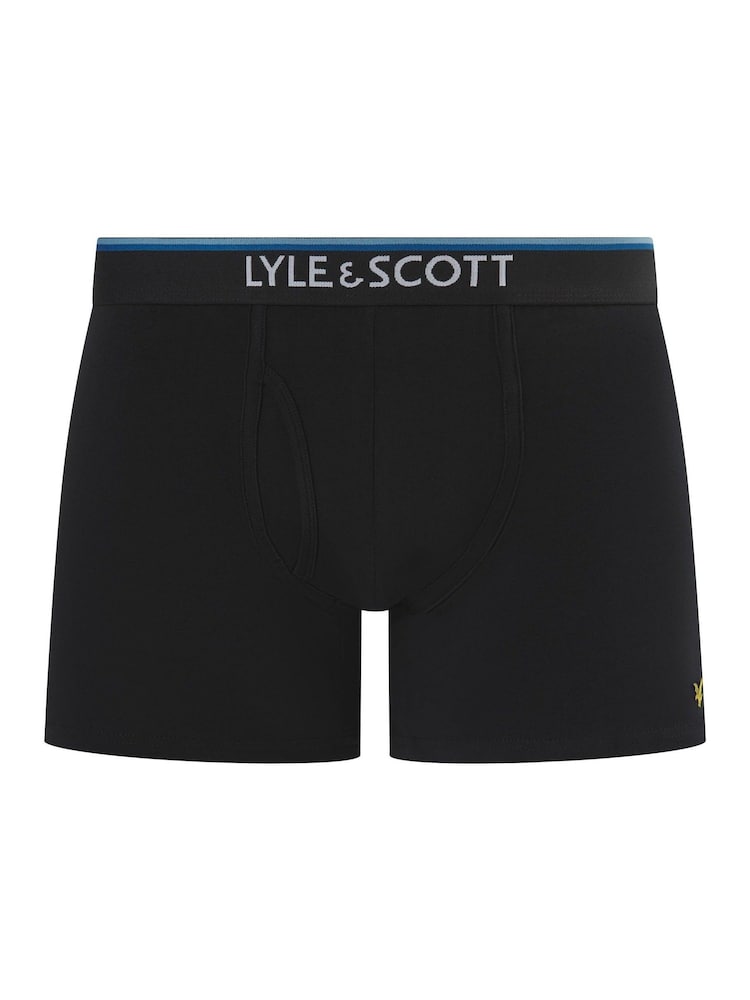 Lyle & Scott Black Wes Underwear Trunks 3 Pack - Image 4 of 4
