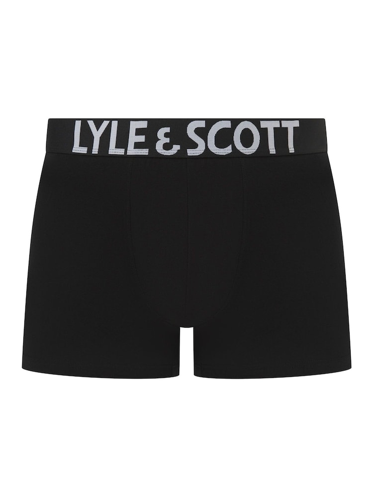 Lyle & Scott Green Daniel Underwear Trunks 3 Pack - Image 2 of 4