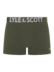 Lyle & Scott Green Daniel Underwear Trunks 3 Pack - Image 4 of 4