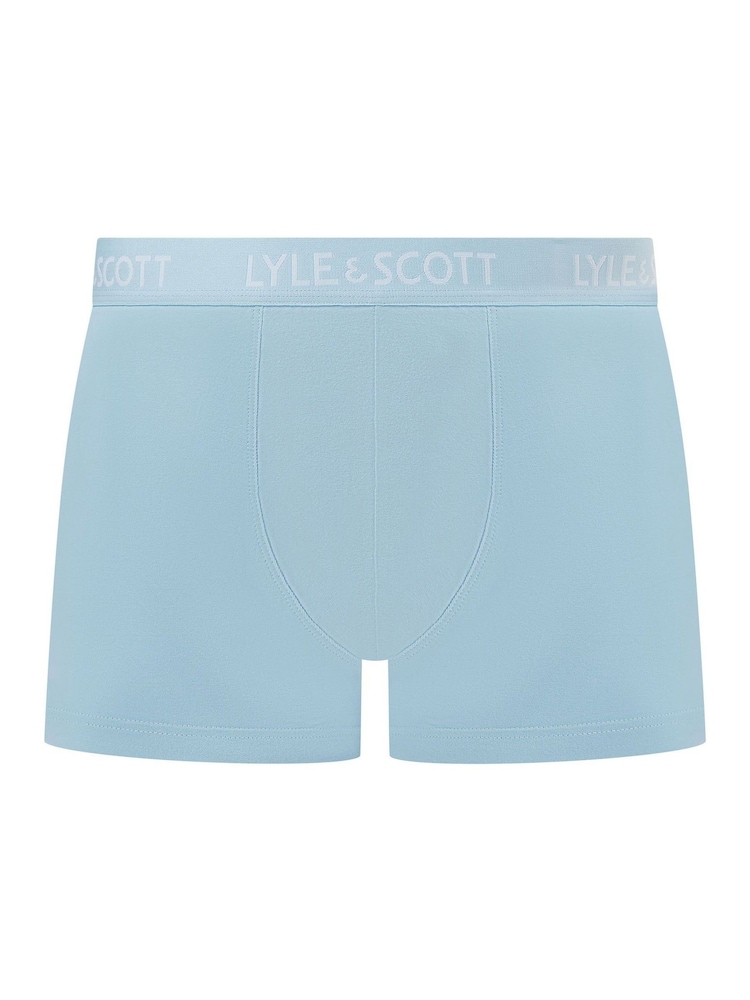 Lyle & Scott Blue Barclay Underwear Trunks 3 Pack - Image 2 of 4