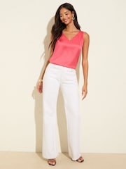 Friends Like These Coral V-Neck Vest Top - Image 3 of 4