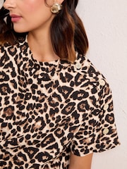 Friends Like These Animal Button Detail Short Sleeve Tunic - Image 5 of 5