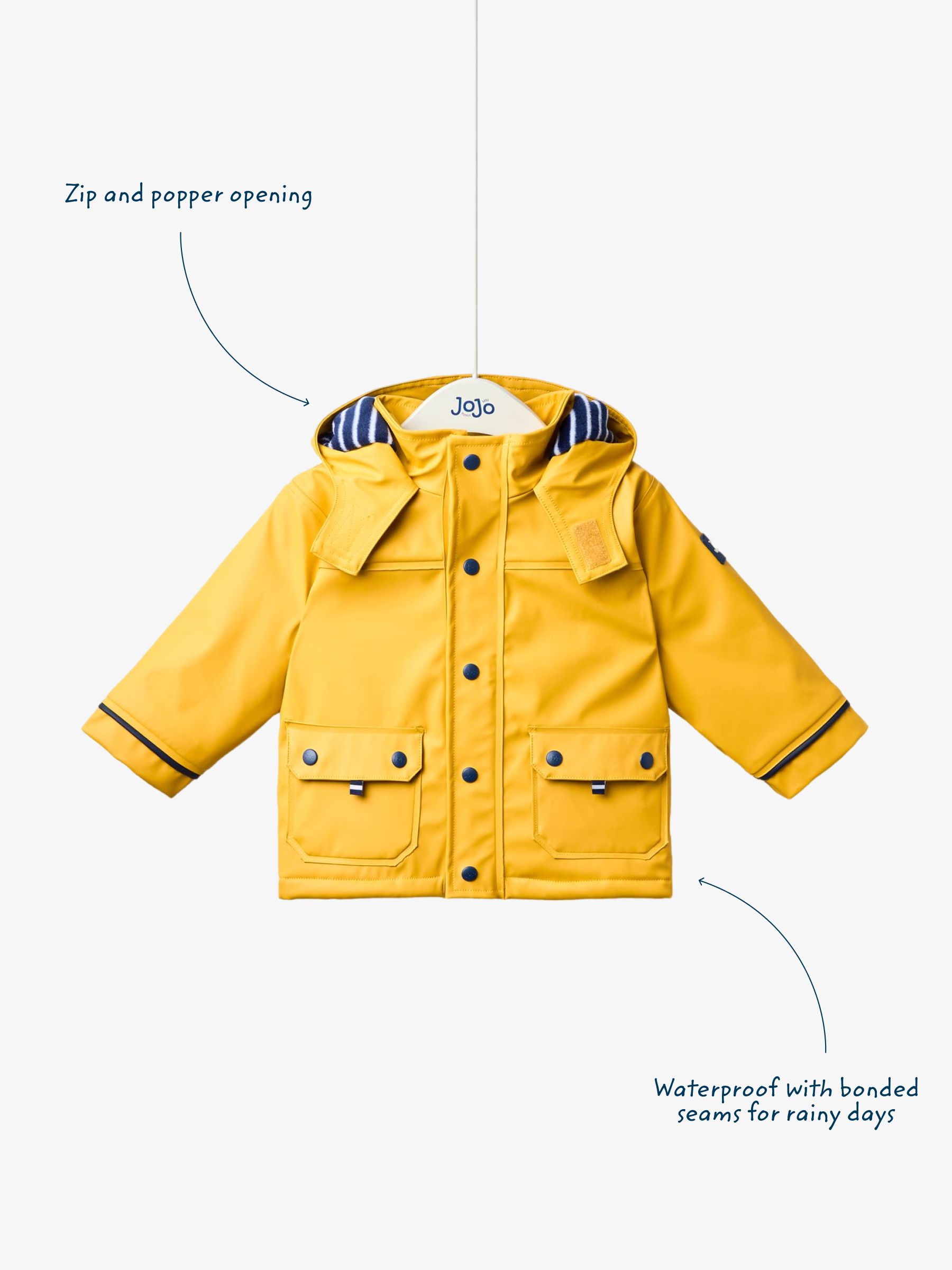 Buy JoJo Maman Bébé Yellow Fisherman Waterproof Jacket from Next USA