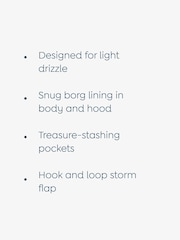 JoJo Maman Bébé Navy Ditsy Lined Parka - Image 8 of 8