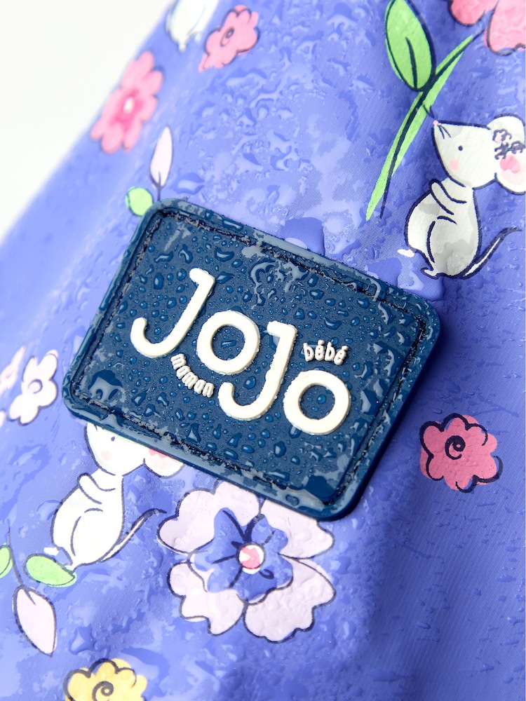 JoJo Maman Bébé Lilac Mouse Waterproof Cosy Lined Jacket - Image 6 of 6 JoJo Maman Bébé Lilac Mouse Waterproof Cosy Lined Jacket - Image 6 of 6