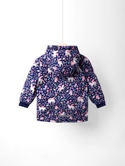JoJo Maman Bébé Purple Reversible Fleece Lined Jacket - Image 3 of 7