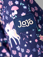 Einhornmotiv, blau - JoJo Maman Bébé Reversible Fleece Lined Jacket - Bild 9 von 9