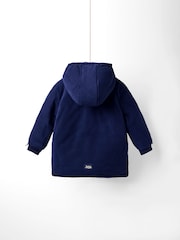أزرق سماوي - JoJo Maman Bébé Reversible Fleece Lined Jacket - صورة 4 من 8