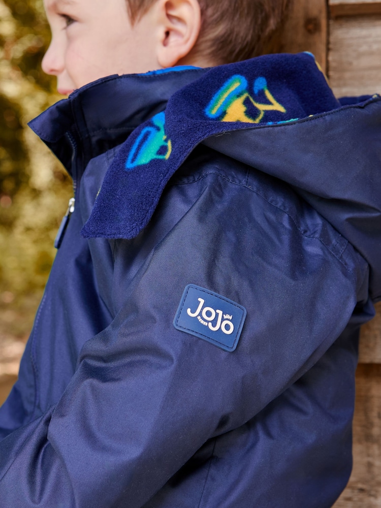 JoJo Maman Bébé Navy Digger 4-In-1 Waterproof Jacket - Image 2 of 6 JoJo Maman Bébé Navy Digger 4-In-1 Waterproof Jacket - Image 2 of 6