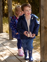 JoJo Maman Bébé Navy Digger 4-In-1 Waterproof Jacket - Image 5 of 6