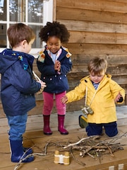JoJo Maman Bébé Navy Digger 4-In-1 Waterproof Jacket - Image 6 of 6