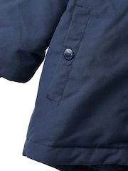 JoJo Maman Bébé Navy Adventure Badge Borg Lined Parka - Image 6 of 7