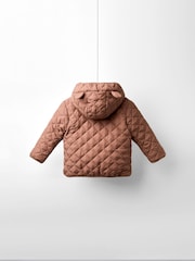لون كريم فاتح - JoJo Maman Bébé Reversible Fleece Lined Jacket - صورة 3 من 8