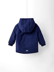أزرق داكن - JoJo Maman Bébé Reversible Fleece Lined Jacket - صورة 4 من 8