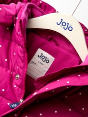 JoJo Maman Bébé Purple Puffer Jacket - Image 10 of 13