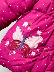 JoJo Maman Bébé Purple Puffer Jacket - Image 11 of 13